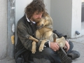 man and dog